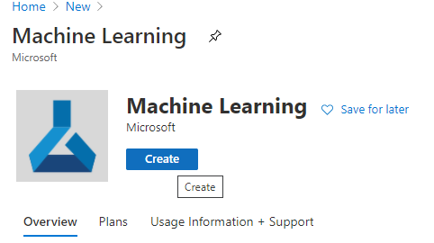 Create ML Resource
